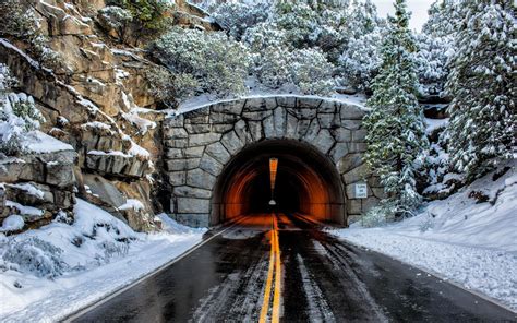Tunnel through the mountain wallpaper - Photography wallpapers - #27317