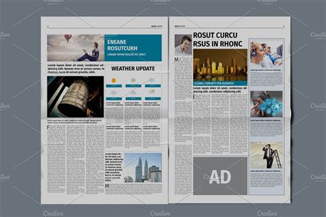 Newspaper Template 1 Newspaper Template Templates Brochure Template