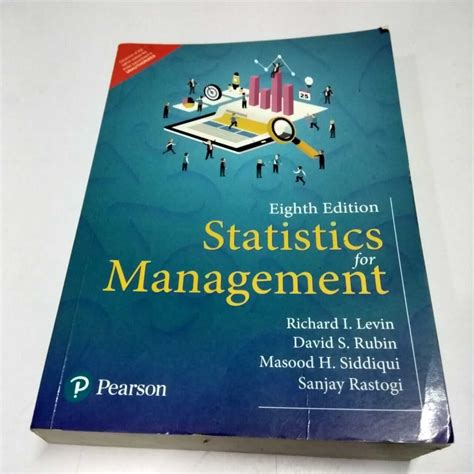 Statistics For Management Eight Edition By Pearson New Like Secondhand