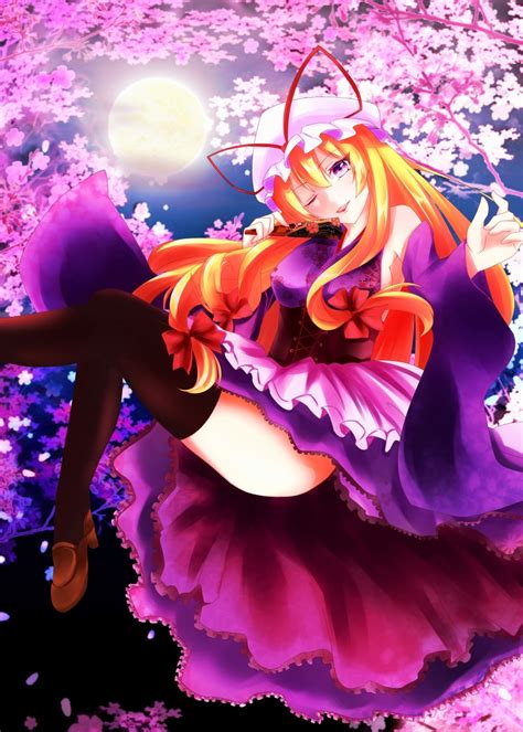 nanamin yakumo226 yakumo yukari touhou absurdres highres jpeg artifacts 1girl alternate