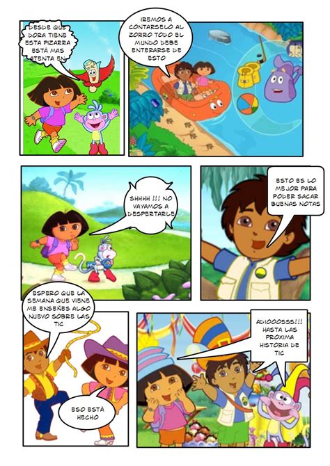 Dulce Paraiso Comic Dora La Exploradora Pizarra Digital