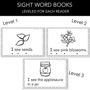 This apple tree sight words activity is such a fun way for preschool, kindergarten, and first grade kids to practice spelling and reading key sight words with a fun september themed activity. Apples Sight Word Book by Kindergarten Smarts | Teachers ...