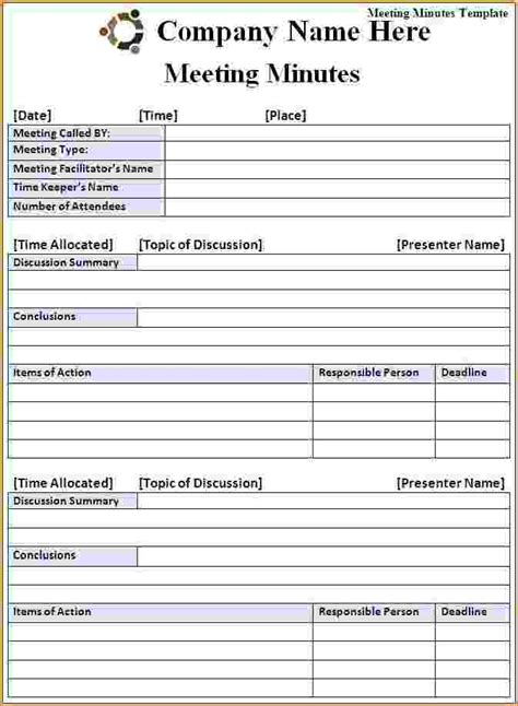 meeting minutes templates teknoswitch