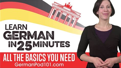 Learn German In 25 Minutes All The Basics You Need Youtube