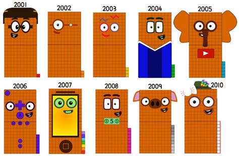 Numberblocks 2001 To 2010 From 21th Century By Silviacat3 On Deviantart
