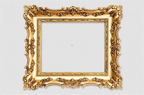 Whether you have a penchant for picture framing ideas for displaying your favorite art pieces or always want to have your most treasured family snaps on show for all just how a home's architecture must lead the interior design, so must a painting's period and style lead your frame selection! Baroque golden picture frame PNG by LiliGraphie on ...