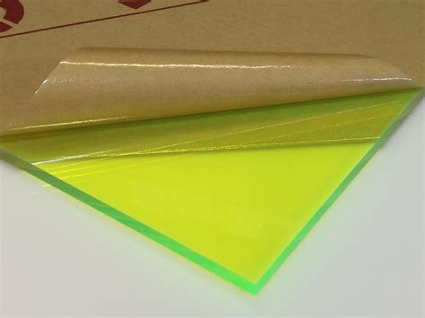 Fluorescent Green Acrylic Plexiglass 9093 14 Thick 12