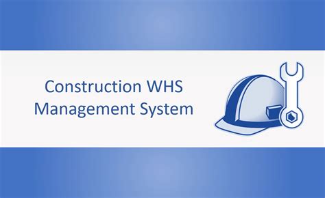 Construction Whs Management System