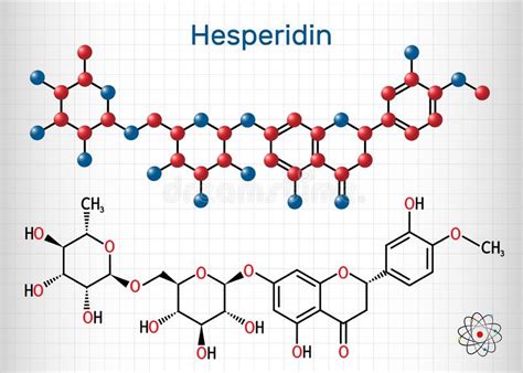 Hesperidin C28h34o15 Flavonoid Molecule It Is Flavanone Glycoside