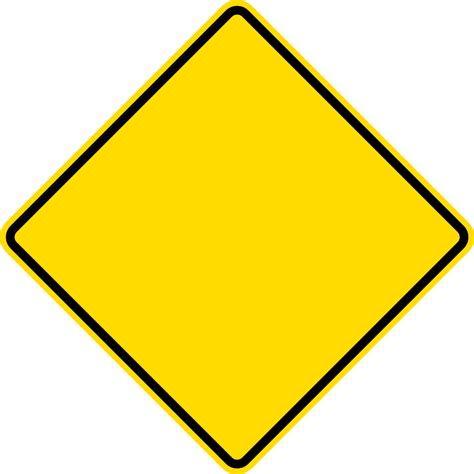 Yellow Diamond Shaped Sign The Image Kid Has It