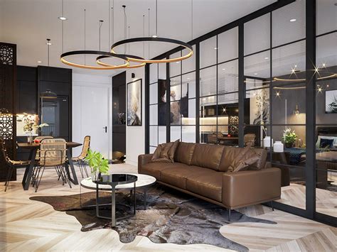 A blackout curtain can be drawn closed for privacy. 3 Open Plan Interiors With Glass Wall Bedrooms | Small ...