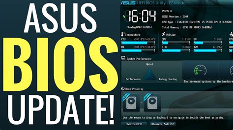 How To Update ASUS Motherboard BIOS P8Z77 V YouTube