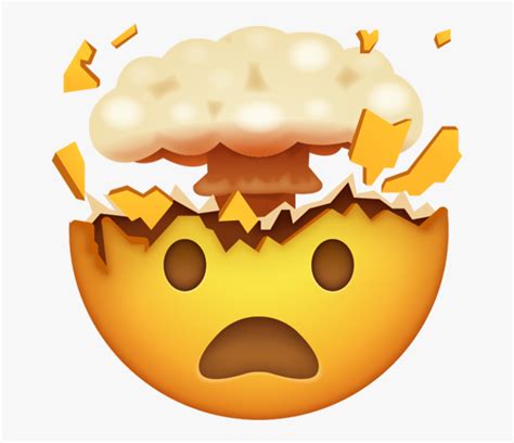 Transparent Head Exploding Clipart Exploding Head Emoji Free