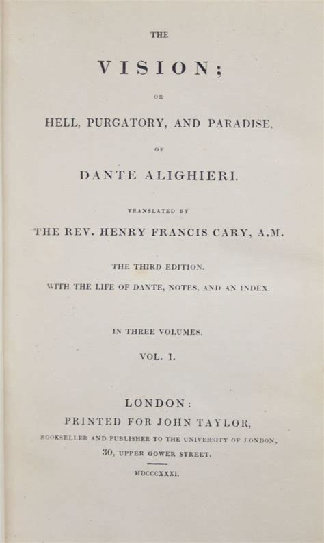 The Vision Or Hell Purgatory And Paradise Of Dante Alighieri 3