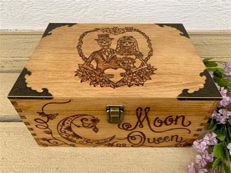 Large Custom Wooden Keepsake Box Anniversary Gift Wedding Etsy