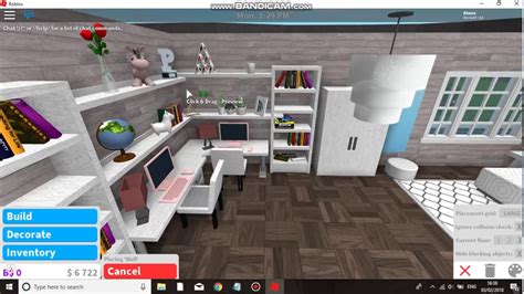 How To Build A Modern Desk On Bloxburg Youtube