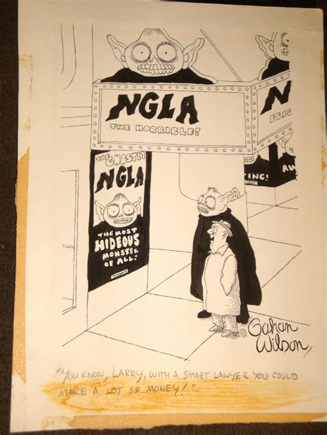 Gahan Wilson Monster Gag Cartoon In Johnny Cs Gag Cartoon Originals