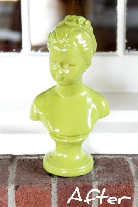 Painted Bust Sculpture Bust Sculpture Sculpture Antique Mall Booth