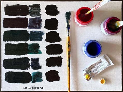 Which Colors To Mix To Make Black Paint