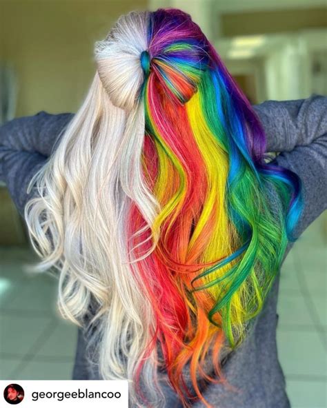 Aggregate Rainbow Colour Hair Super Hot In Eteachers