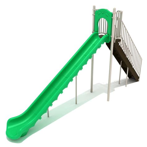 Sectional Straight Slide 8 Foot Deck Deck Sectional Deck Playground