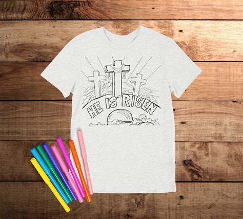 Easter Shirts Easter Coloring Shirt Coloring Shirt Happy - Etsy