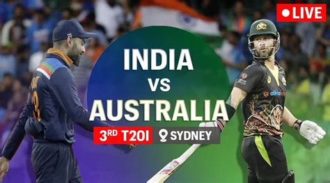 India Vs Australia 3rd T20 Live Cricket Score Online Washington Sundar