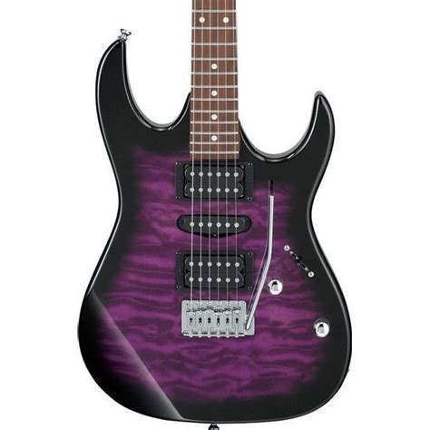 Ibanez Gio Grx Qa Transparent Violet Sunburst String Electric Guitar