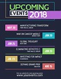 Modern upcoming event calendar poster/flyer template | Events calendar ...