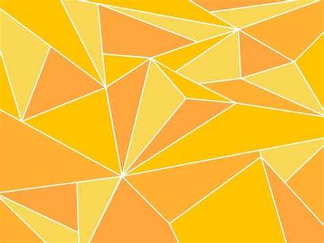 Abstract Yellow Polygon Artistic Geometric With White Line Background