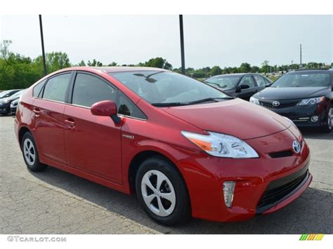 Barcelona Red Metallic 2013 Toyota Prius Three Hybrid Exterior Photo