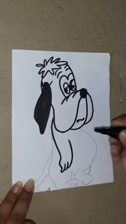 How To Draw Droopy Dog Drawing Tutorial For Beginnersshorts