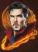 Dr. Strange / A3, colored pencils, TOUCH TWIN markers (by Natali Hall ...