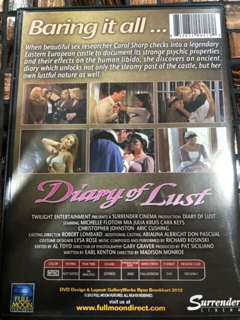 Diary Of Lust DVD For Sale Online EBay