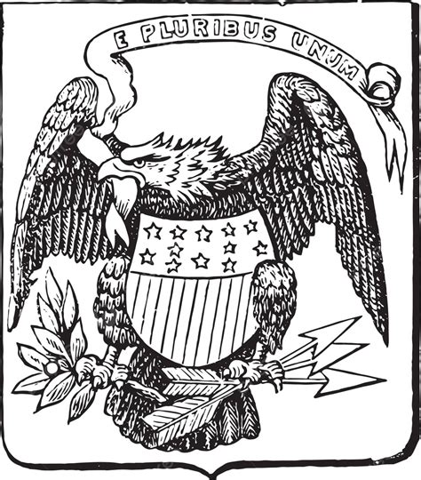 Vintage Illustration Of The Great Seal Of The United States From 1782