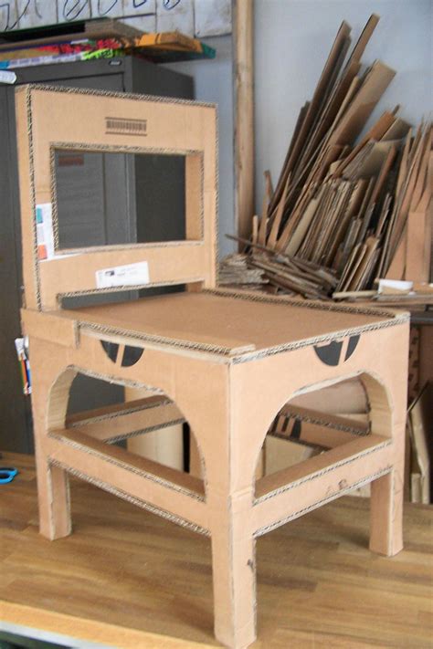 100_6470 Cardboard Frames, Cardboard Chair, Cardboard Crafts Diy, Diy