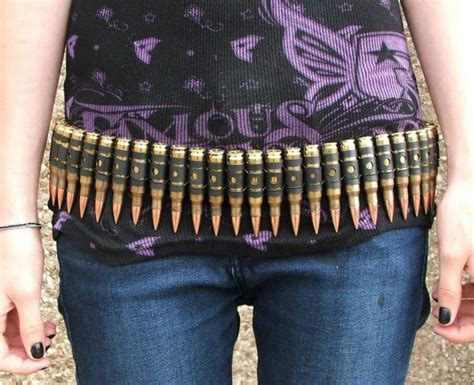 S Metal Brass Tipped Bullet Belt M Our Genuine Bullet Belts Are Made From Inert