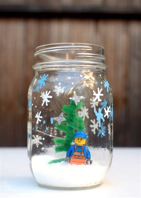 These Diy Snow Globes For Kids Are So Fun Use Your Legos And Dont