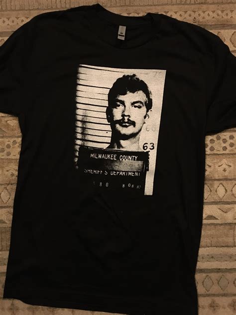 Serial Killer Mugshot Camisa Jeffrey Dahmer Etsy