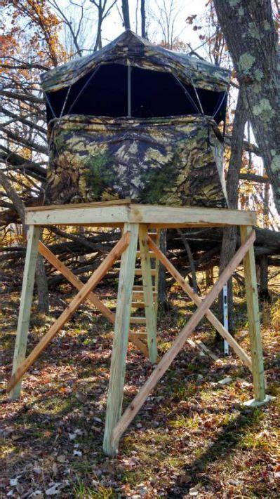 Elevated Ground Blind Deer Deer Hunting Stands