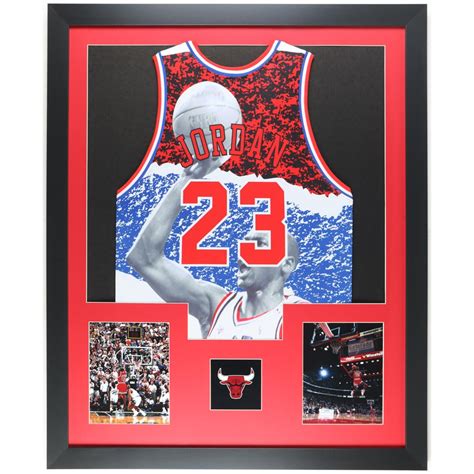 Michael Jordan Custom Framed Jersey Display Pristine Auction