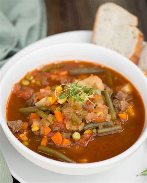 I worked with what i had on this winter day. Homemade Vegetable Beef Soup | Self Proclaimed Foodie