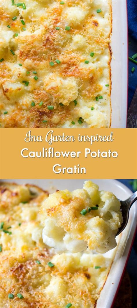 Ina Garten Inspired Cauliflower Potato Gratin Cauliflower Potatoes