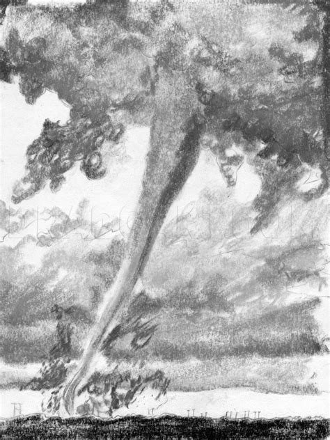 How To Draw A Realistic Tornado Draw Realistic Tornadoes Step By Step