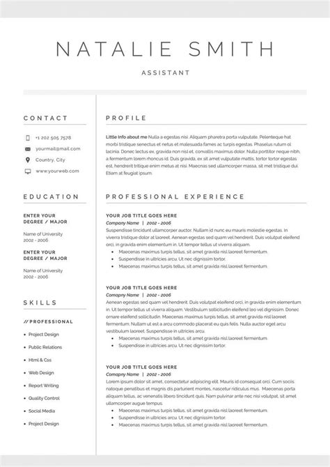 Resume Cover Letter Template Modern Resume Template Cv Template