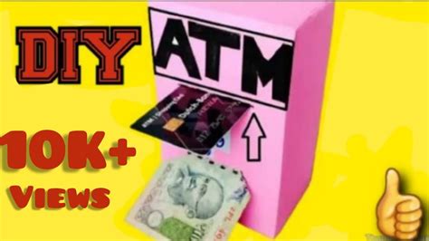 diy atm from cardboard very simple science project youtube
