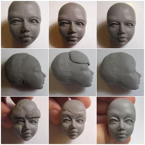 How To Sculpt The Face Of Polymer Clay Page 1 Polymer Clay Figures