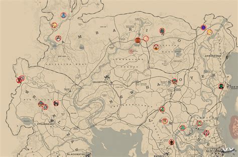 Red Dead Redemption 2 Mapa Para Encontrar Todos Los Easter Egg Y Curiosidades