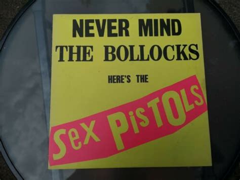 Never Mind The Bollocks Sex Pistols Lp 1st Cover Blank Rear Punk Nr