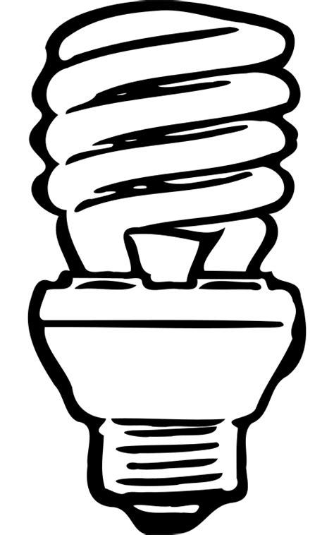 Free Clip Art Compact Fluorescent Bulb By Dripsandcastle